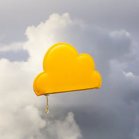 Leather Cloud Purse - Mustard
