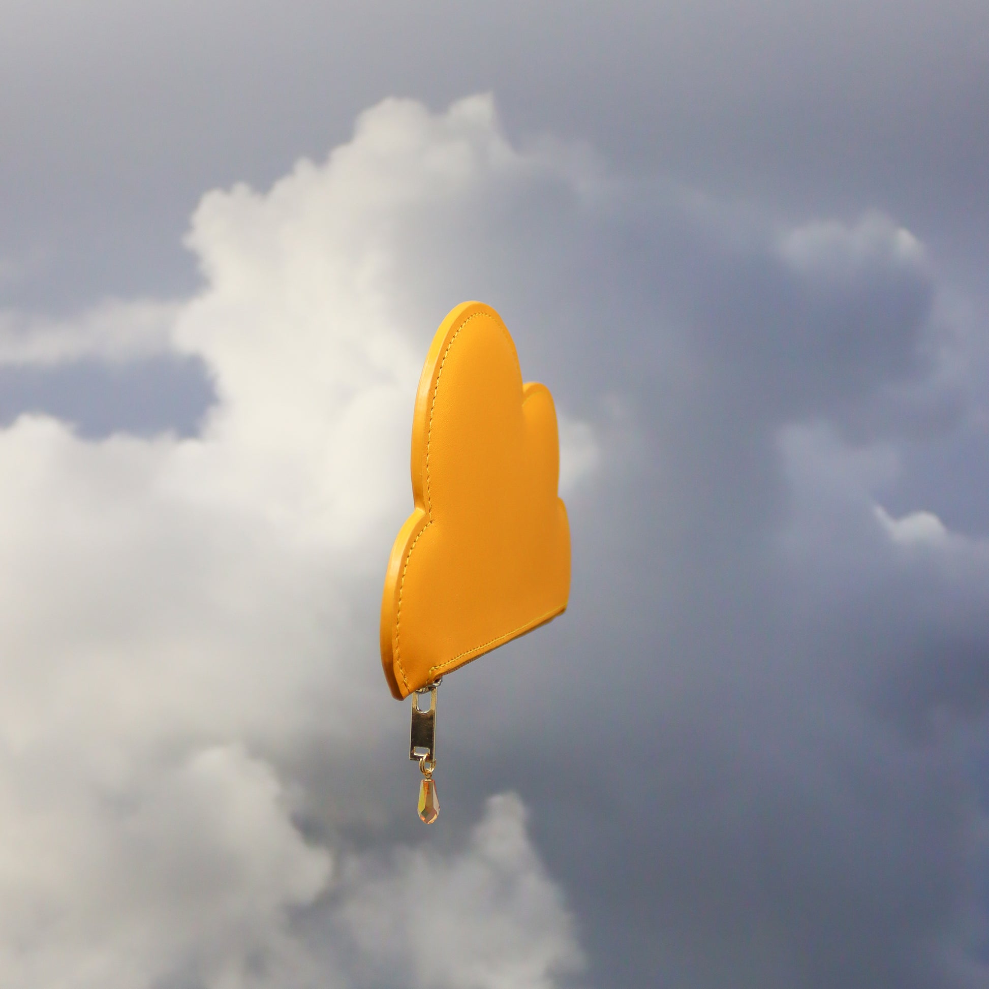 Odinė Piniginė „Cloud“ – Garstyčių Spalvos
