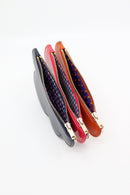 Leather Cloud Purse - Orange